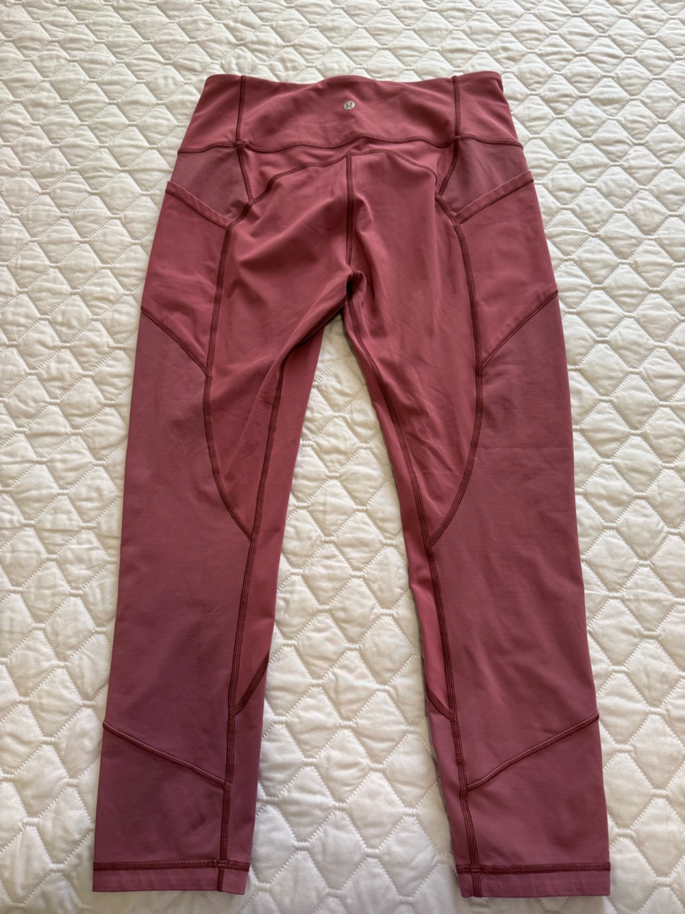 Lululemon 23” Raspberry Color Leggings - Picture 2 of 3